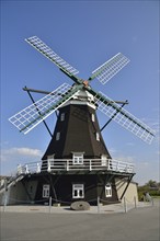 Norder windmill, Pellworm, North Frisia, Schleswig-Holstein, Germany, Europe