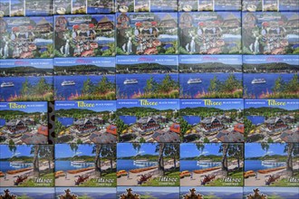 Fridge magnets in a souvenir shop, Titisee-Neustadt, Breisgau-Hochschwarzwald district,