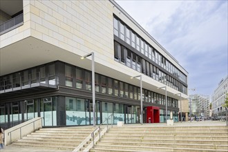 New buildings at Robert Gernhardt Platz, Göttingen cityscape, Göttingen, Lower Saxony, Germany,