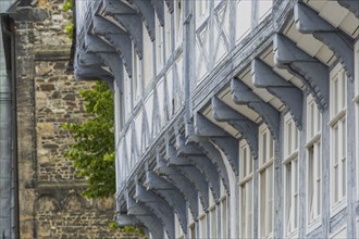 Half-timbered houses at the Schuhhof, Altsatdt, Goslar, Lower Saxony, Germany, Europe