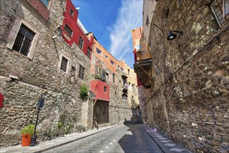 Guanajuato, Mexico, scenic old town streets, Central America