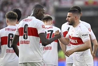 Cheers, goal celebrations and Deniz Undav VfB Stuttgart (26) Serhou Guirassy VfB Stuttgart (09)