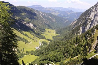 Kaiserbachtal nature reserve on the Wilder Kaiser, Tyrol, Austria, Europe