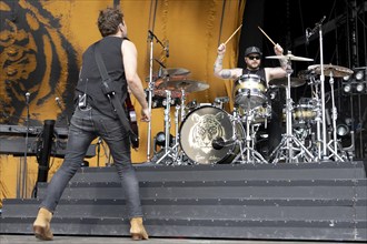 Adenau, Germany, 7 June 2024: Royal Blood (Mike Kerr, vocals, bass and Ben Thatcher, drums) play at