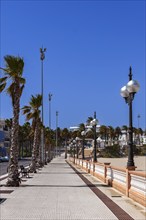 Promenade by the sea, Rota, Andalusia, Spain, Europe