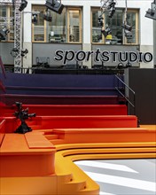 European Football Championship 2024, ZDF Sportstudio am Zollernhof, Unter den Linden, Berlin,