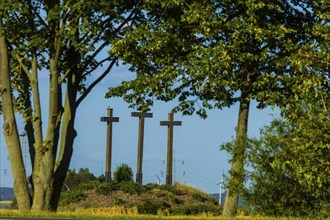 The Three Crosses near Freiberg, Saxony. According to legend, three Freiberg councillors were