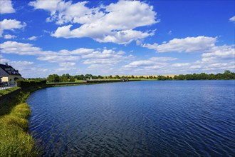 The Upper Grosshartmannsdorf Pond is a reservoir of the Freiberg District Waterworks in Saxony. It