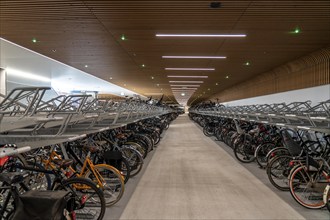 New bicycle car park at Amsterdam Central Station, IJboulevard, space for around 4000 bicycles,