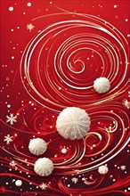 Festive illustration with swirling lines and sparkling textures to represent the joy and excitement