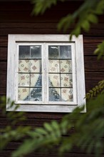 Old wooden window on a farmhouse, decoration, window, historic, old, old, muntin window, decorated,