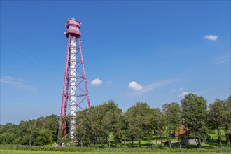 Campen lighthouse, highest lighthouse on the German mainland, Krummhörn, East Frisia, Lower Saxony,