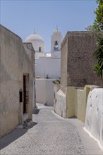 In the village of Megalochori, Santorini, Cyclades, Greece, Europe