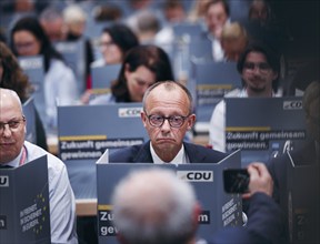 Friedrich Merz, party chairman of the CDU, photographed at the CDU Germany 2024 party conference in