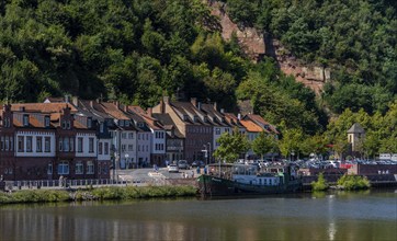 Old town on the riverside promenade in Miltenberg am Main, Lower Franconia, Bavaria, Germany,