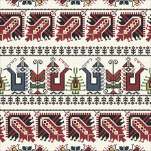 Traditional Bulgarian embroidery vector pattern