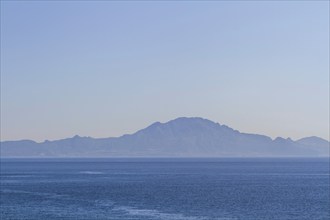 View from Gibraltar to the coast of Morocco