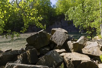 Firsten quarry in the Königshain mountains, Königshain, Saxony, Germany, Europe