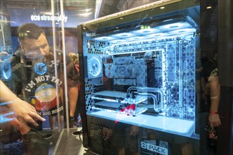 Gamescom, the world's largest trade fair for video and computer games, gamer computer cases,