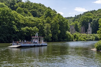 The Ruhr Valley ferry Hardenstein, operates on the Ruhr between the Herbede lock and the