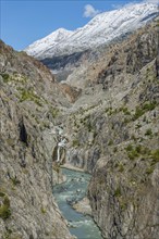 Massa Gorge, river, glacier, tourism, travel, Aletsch Glacier, Valais, Switzerland, Europe