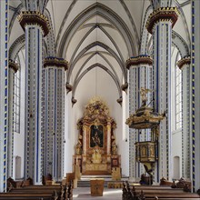 Nave of the Namen-Jesu-Kirche, Bonn, North Rhine-Westphalia, Germany, Europe