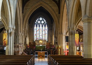 Interior of Christ Church, Old Town, Swindon, Wiltshire, England, UK built in 1851