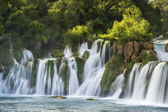 Krka Waterfall, Skradinski Buk, Krka National Park, Dalmatia, Croatia, Europe