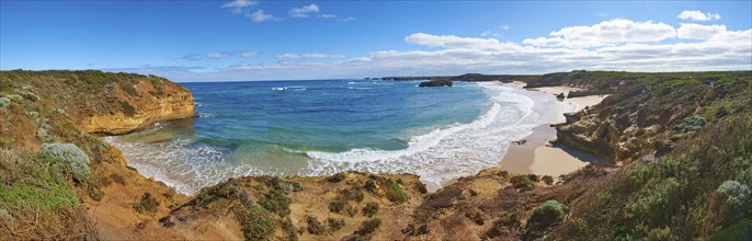 Landscape of the Coast next to the Great Ocean Road in spring, Victoria, Australia, Oceania