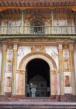 Facade of the Saint Peter the Apostle Church, Andahuaylillas, Cusco region, Quispicanchi province,