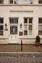 Entrance to the museum of the sculptor Heinrich Friederichs in Warendorf, district of Warendorf,