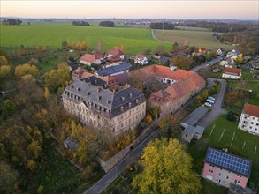 Neusorge Castle is a decaying baroque castle complex in the Zschöppichen district of Mittweida in