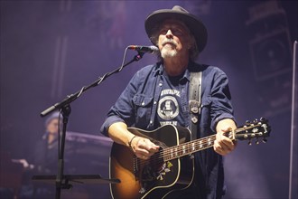 Wolfgang Niedecken, singer of BAP live on Time Travel 81/82 Tour at the Tempodrom in Berlin on 09