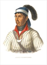 American Indian, Native American, Portrait of the Creek Leader Tustenuggee Emathla Apaulv, United