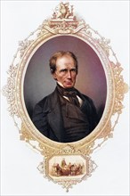 Henry Clay 1777-1852, American statesman and orator, engraved by WJ Edwards, Historic, digitally