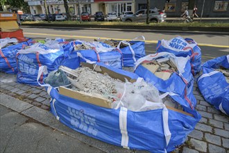 Building rubble in Junkbag, Kantstraße, Charlottenburg, Berlin, Germany, Europe