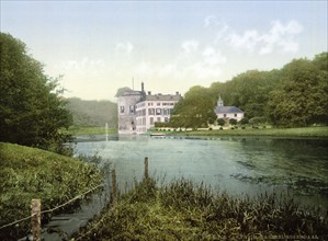 Rosendaal Castle in Arnhem, Arnhem, Holland, ca 1895, Historical, digitally restored reproduction