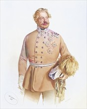 August Freiherr von Jetzer (1789-1862), Historical, digitally restored reproduction from a 19th