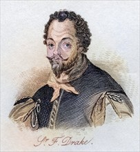 Sir Francis Drake c.1540 3-1596.vice-admiral. English privateer, navigator, slave trader and