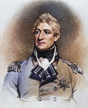 Sir Thomas Picton, 1758-1815, British General, Historical, digitally restored reproduction from a