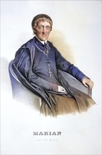 Marian Zwinger (1758-1837), Abbot of Melk Abbey, Historical, digitally restored reproduction from a