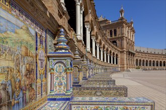 Plaza de Espana (Spain Square), built in 1928 for the Ibero-American Exposition of 1929, landmark