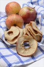 Apples and apple rings, dried fruit