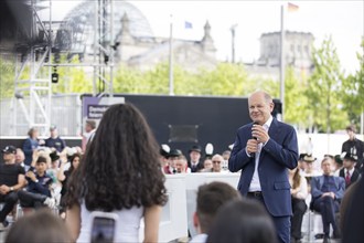 Olaf Scholz (Federal Chancellor, SPD) at the Germany Dialogue on the topic Together for Democracy