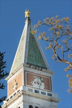 The Campanile Tower on St Mark's Square, church, church tower, city trip, holiday, travel, tourism,