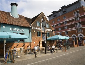 Isaac Lord pub converted maltings, Wet Dock, Ipswich, Suffolk, England, United Kingdom, Europe