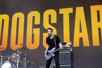 Adenau, Germany, 8.6.2024: Dogstar (bass, Keanu Reeves) play at Rock am Ring. The festival takes