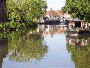 Kennet and Avon canal, Newbury lock, Newbury, Berkshire, England, United Kingdom, Europe