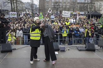 Luisa Neubauer, climate activist at Fridays for Future, together with Samira Ghandour, recorded