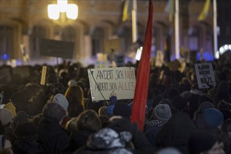 Pictures taken during the demonstration Auf die Strasse! Against the AfD's Nazi deportation plans